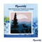 Figured'Art Mini Paint by Numbers Kit for Adults with Frame A Moose on the Cliff Small format 8"x8" - Craft Art Painting DIY Canvas Already Stretched on a Wooden Frame